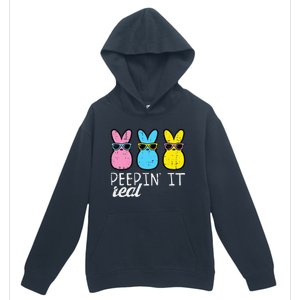 funny Peepin It Real Easter Bunnies Cool Urban Pullover Hoodie