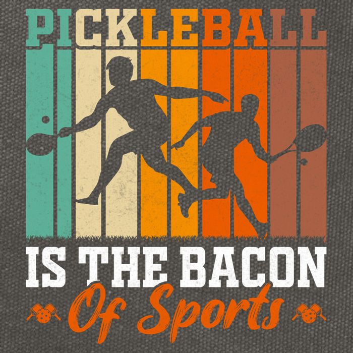 Funny Pickleball Is The Bacon Of Sports Cotton Canvas Backpack