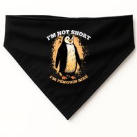 Funny Penguin Im Not Short Im Penguin Size USA-Made Doggie Bandana