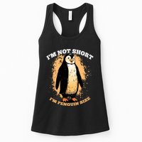 Funny Penguin Im Not Short Im Penguin Size Womens Tank Top