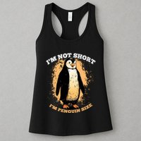 Funny Penguin Im Not Short Im Penguin Size Womens Tank Top
