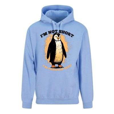 Funny Penguin Im Not Short Im Penguin Size Unisex Surf Hoodie