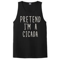 Funny Pretend IM A Cicada Lazy Cicada Costume Funny Halloween Matching Costume PosiCharge Competitor Tank