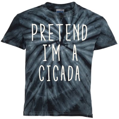 Funny Pretend IM A Cicada Lazy Cicada Costume Funny Halloween Matching Costume Kids Tie-Dye T-Shirt