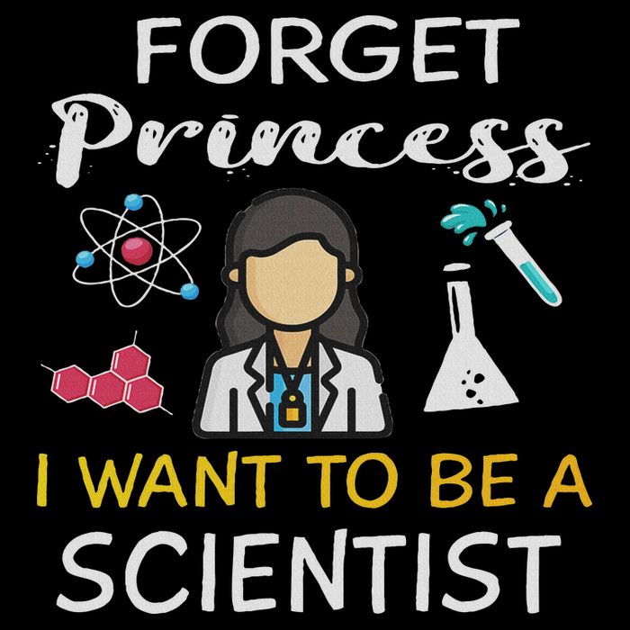 Forget Princess I Want To Be A Scientist Cool Girl Science Mousepad