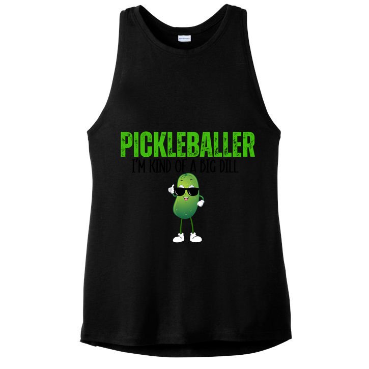 Funny Pickleballer IM Kind Of A Big Dill Pickleball Lover Funny Gift Ladies PosiCharge Tri-Blend Wicking Tank