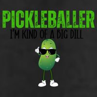 Funny Pickleballer IM Kind Of A Big Dill Pickleball Lover Funny Gift 7 Panel Mesh Trucker Snapback Hat