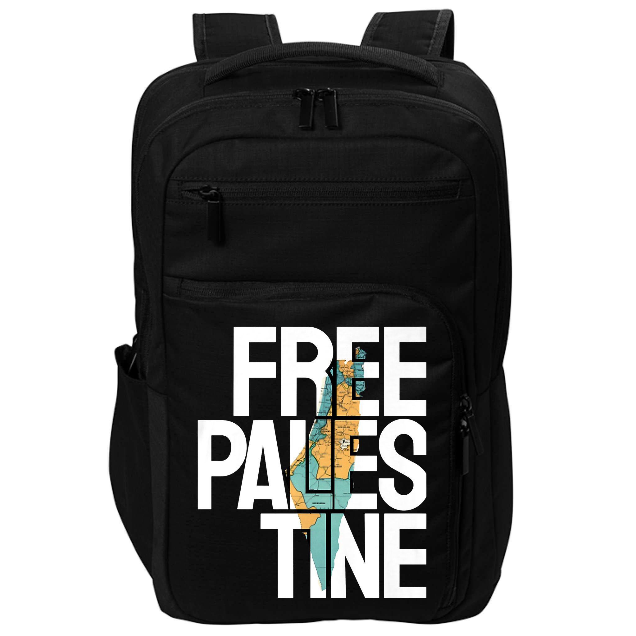 Free Palestine I Stand With Palestine Impact Tech Backpack