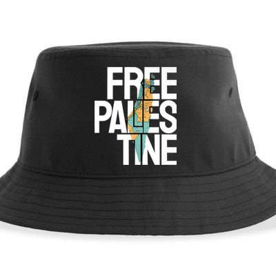 Free Palestine I Stand With Palestine Sustainable Bucket Hat