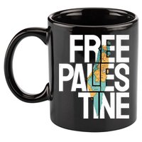 Free Palestine I Stand With Palestine 11oz C Handle Ceramic Mug