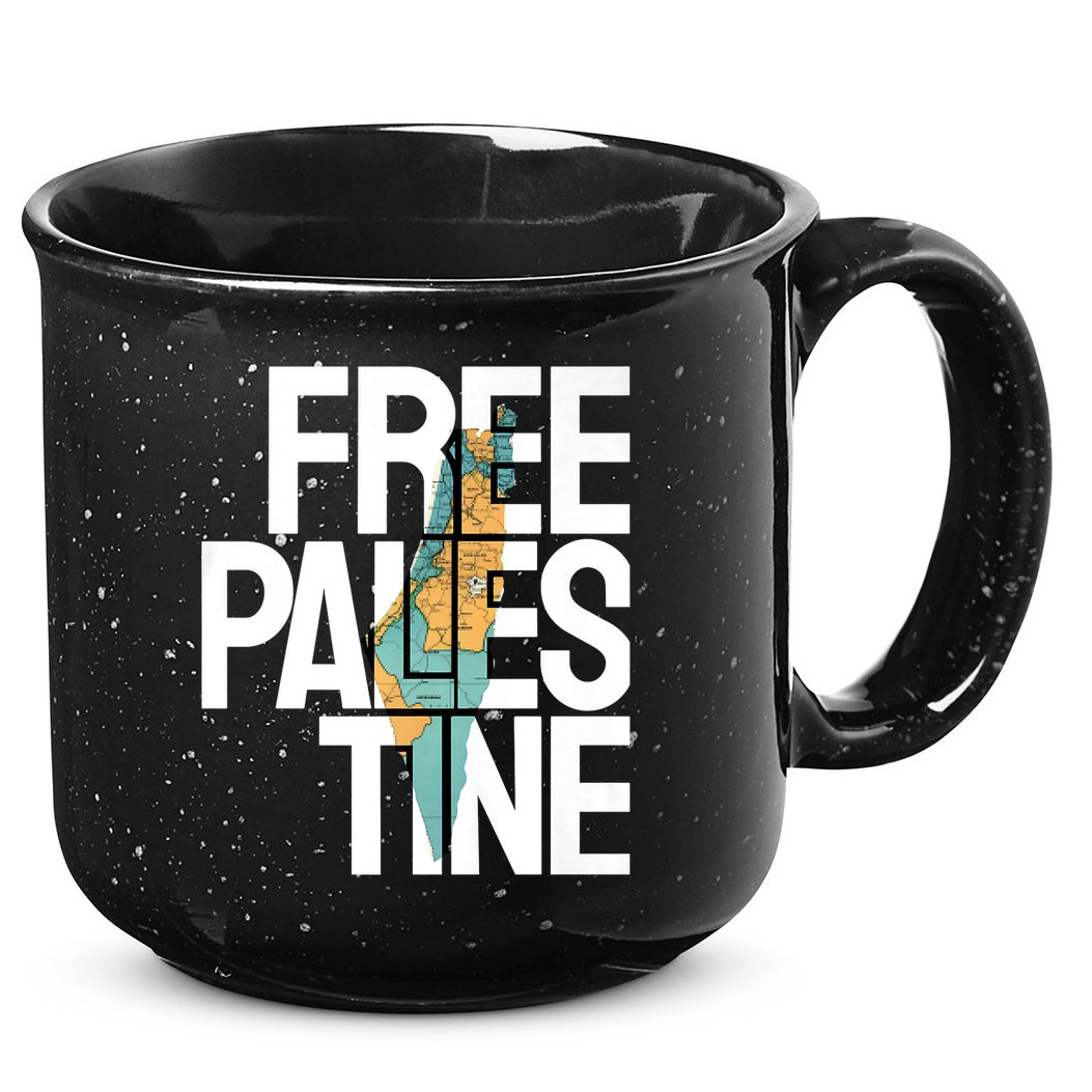 Free Palestine I Stand With Palestine 15oz Campfire Ceramic Mug