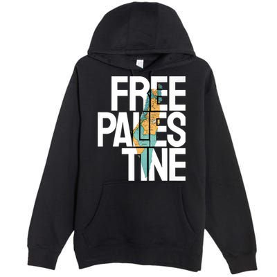 Free Palestine I Stand With Palestine Premium Pullover Hoodie