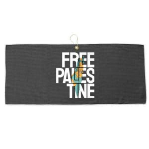 Free Palestine I Stand With Palestine Large Microfiber Waffle Golf Towel