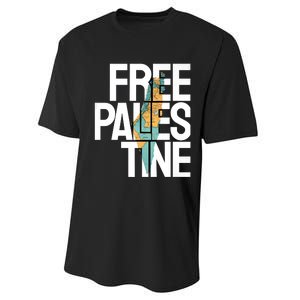 Free Palestine I Stand With Palestine Performance Sprint T-Shirt