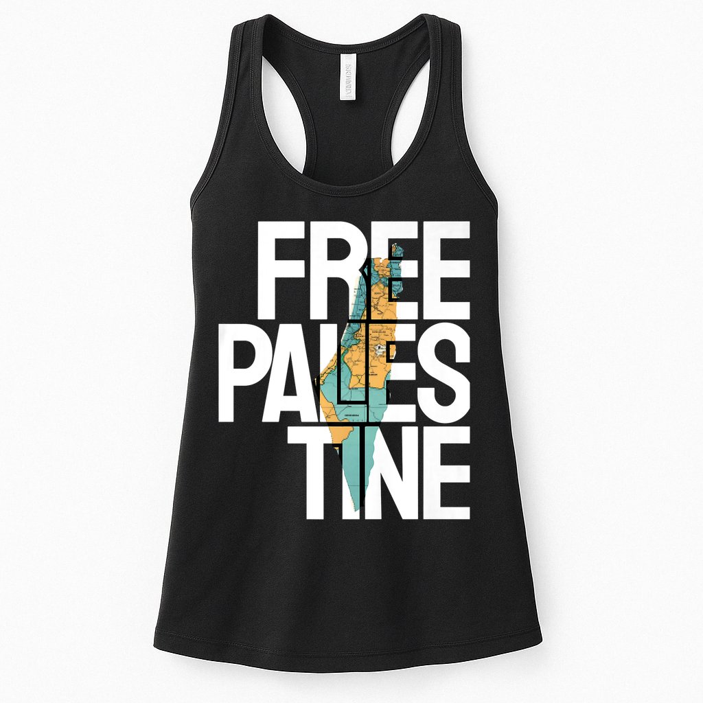 Free Palestine I Stand With Palestine Womens Tank Top