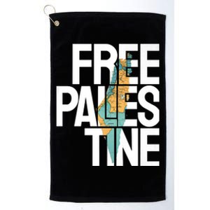 Free Palestine I Stand With Palestine Platinum Collection Golf Towel