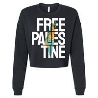 Free Palestine I Stand With Palestine Cropped Pullover Crew