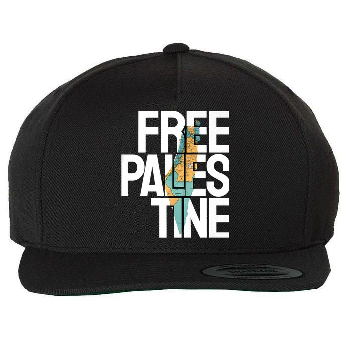 Free Palestine I Stand With Palestine Wool Snapback Cap