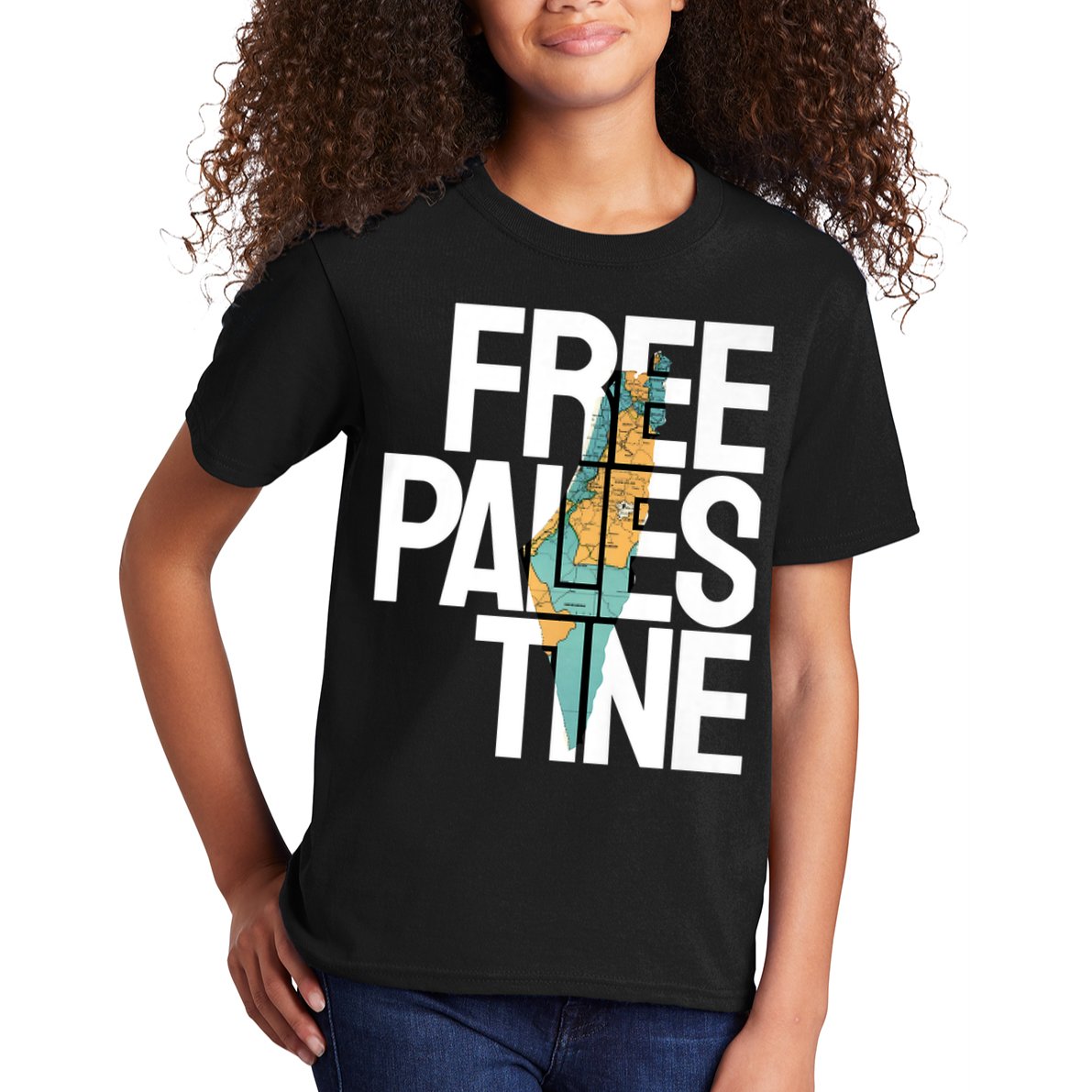 Free Palestine I Stand With Palestine Kids T-Shirt