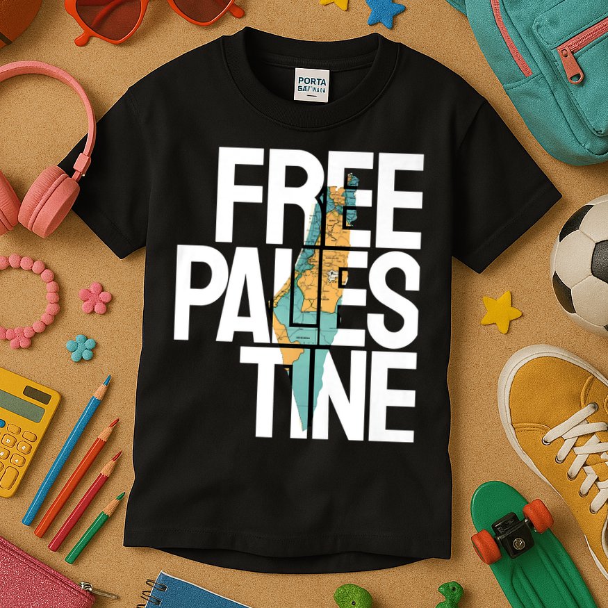 Free Palestine I Stand With Palestine Kids T-Shirt