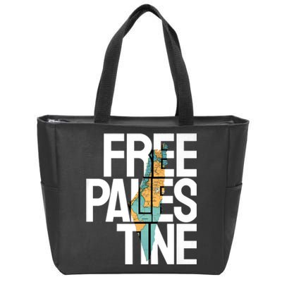 Free Palestine I Stand With Palestine Zip Tote Bag