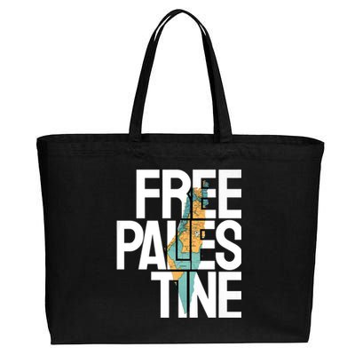 Free Palestine I Stand With Palestine Cotton Canvas Jumbo Tote