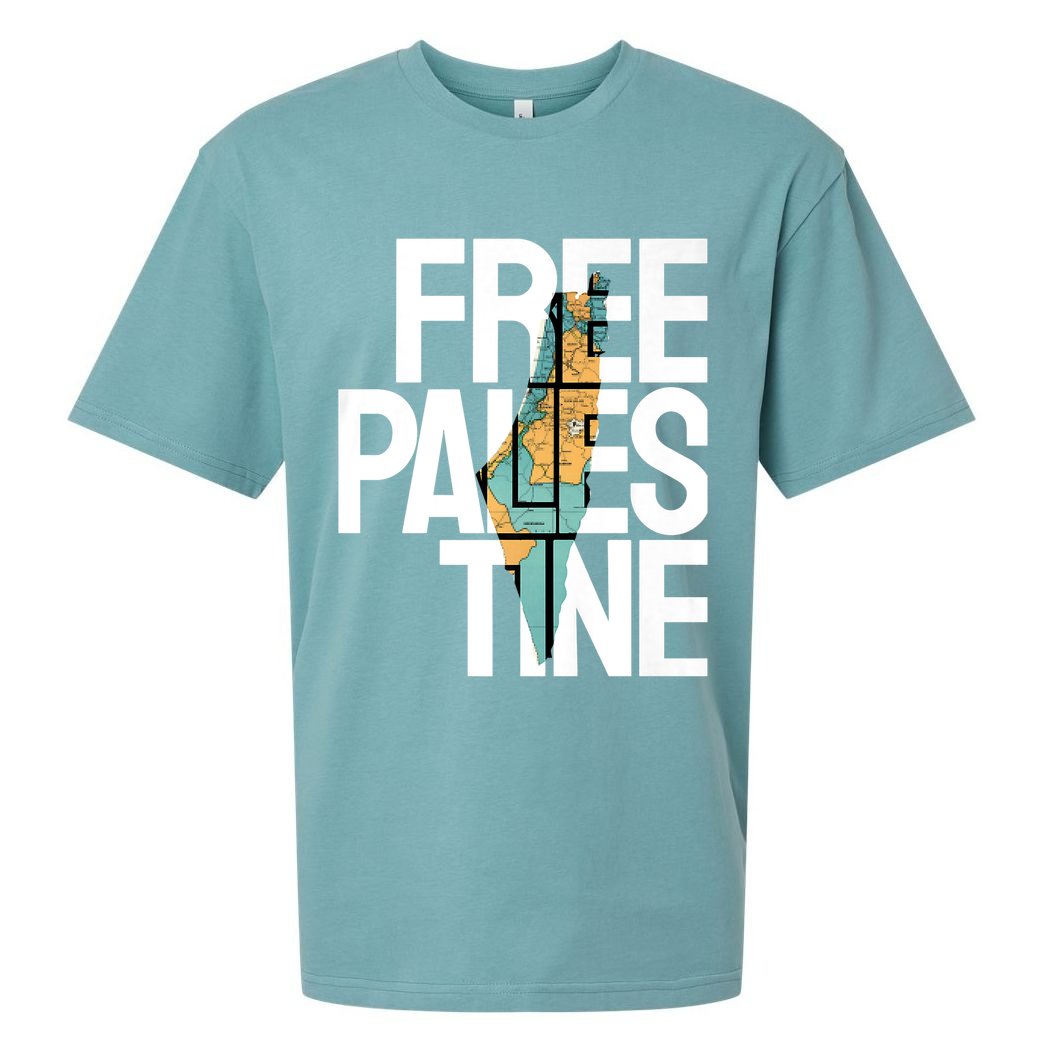 Free Palestine I Stand With Palestine Sueded Cloud Jersey T-Shirt
