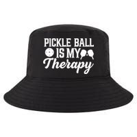 Funny Pickleball Is My Therapy Pickleball Player Humor Cool Comfort Performance Bucket Hat