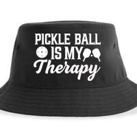 Funny Pickleball Is My Therapy Pickleball Player Humor Sustainable Bucket Hat