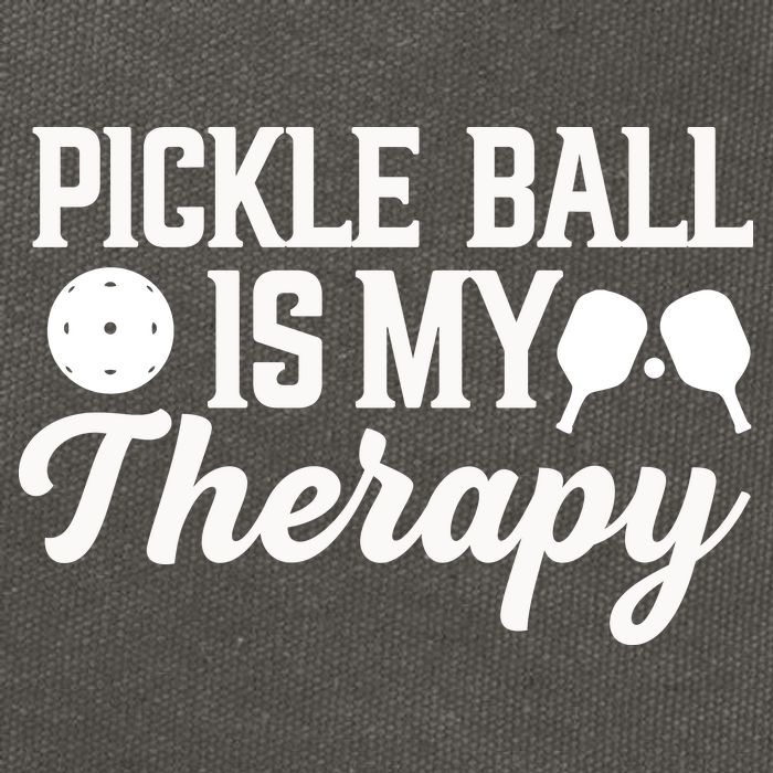 Funny Pickleball Is My Therapy Pickleball Player Humor Cotton Canvas Backpack
