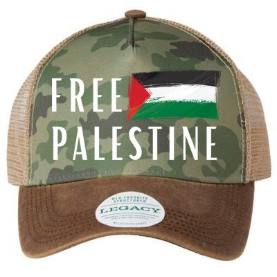 Free Palestine I Support Palestine Freedom Flag Free Gaza Cool Gift Legacy Tie Dye Trucker Hat