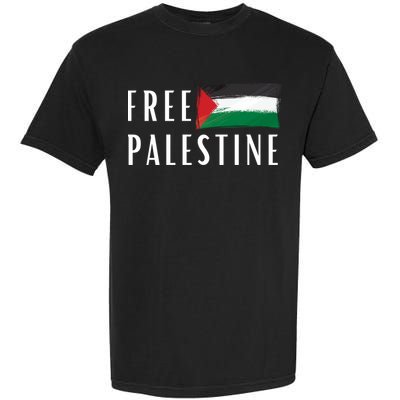 Free Palestine I Support Palestine Freedom Flag Free Gaza Cool Gift Garment-Dyed Heavyweight T-Shirt