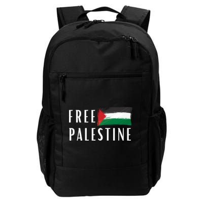 Free Palestine I Support Palestine Freedom Flag Free Gaza Cool Gift Backpack