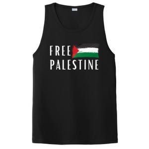 Free Palestine I Support Palestine Freedom Flag Free Gaza Cool Gift PosiCharge Competitor Tank