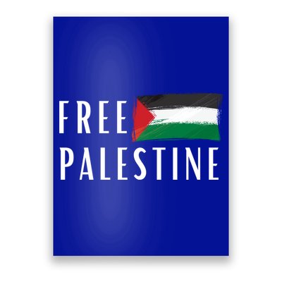 Free Palestine I Support Palestine Freedom Flag Free Gaza Cool Gift Poster