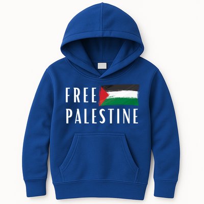 Free Palestine I Support Palestine Freedom Flag Free Gaza Cool Gift Kids Hoodie