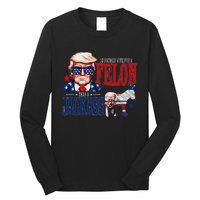 Funny Protrump I’D Rather Vote For A Felon Than A Jack Ass Long Sleeve Shirt