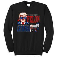 Funny Protrump I’D Rather Vote For A Felon Than A Jack Ass Tall Sweatshirt