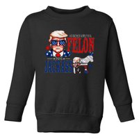 Funny Protrump I’D Rather Vote For A Felon Than A Jack Ass Toddler Sweatshirt