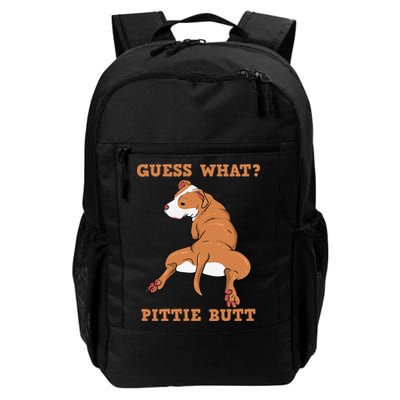 Funny Pitbull I Guess What Pittie Butt I Dog Lover Pitbull Backpack