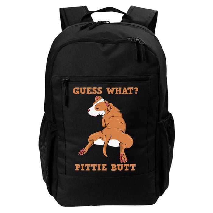 Funny Pitbull I Guess What Pittie Butt I Dog Lover Pitbull Backpack