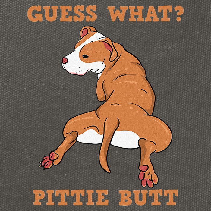 Funny Pitbull I Guess What Pittie Butt I Dog Lover Pitbull Cotton Canvas Backpack