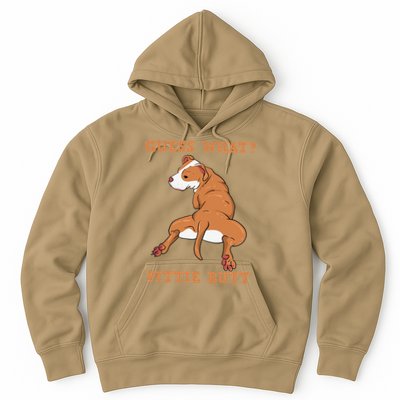 Funny Pitbull I Guess What Pittie Butt I Dog Lover Pitbull Hoodie