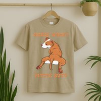 Funny Pitbull I Guess What Pittie Butt I Dog Lover Pitbull T-Shirt