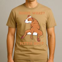 Funny Pitbull I Guess What Pittie Butt I Dog Lover Pitbull T-Shirt
