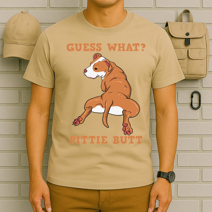 Funny Pitbull I Guess What Pittie Butt I Dog Lover Pitbull T-Shirt