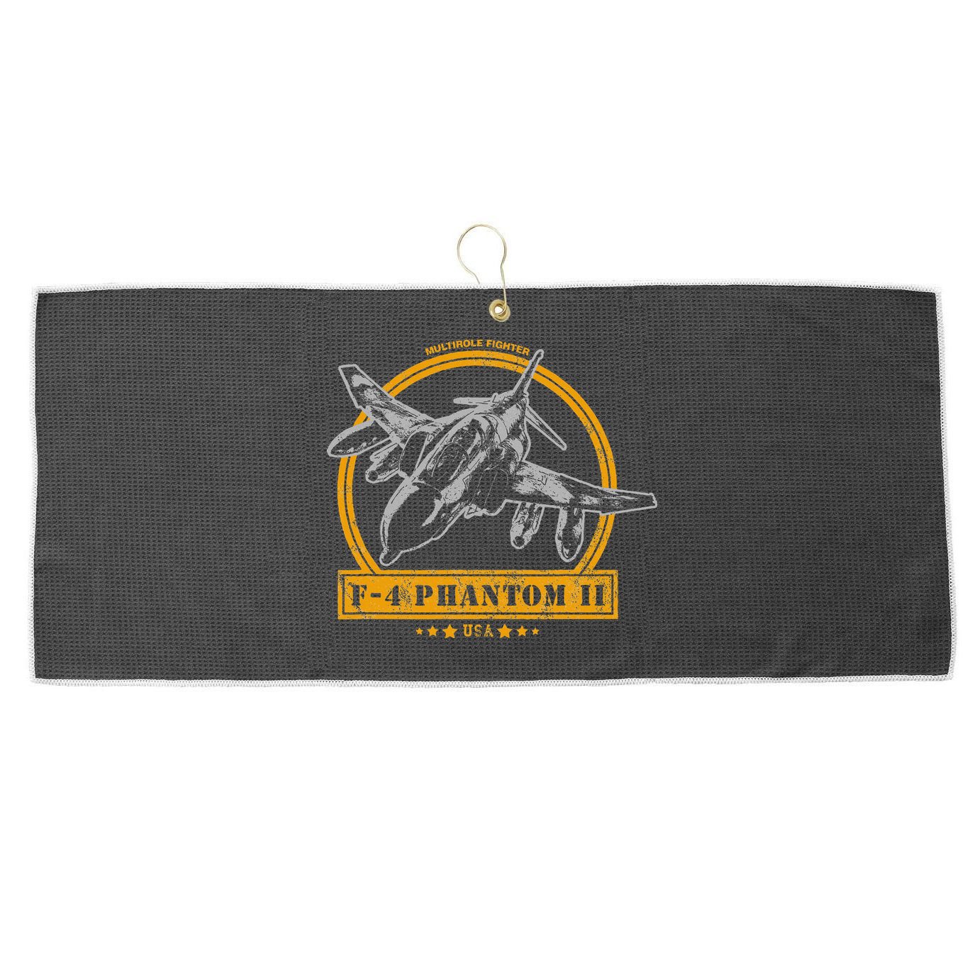 F4 Phantom Ii Large Microfiber Waffle Golf Towel