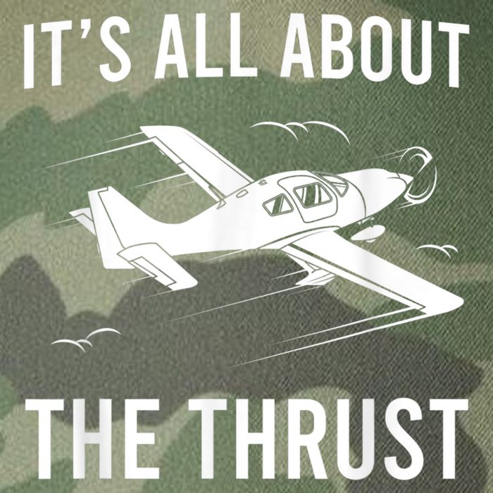 Funny Pilot It's All About The Thrust Airplane Pilot Legacy Tie Dye Trucker Hat
