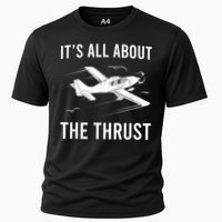 Funny Pilot It's All About The Thrust Airplane Pilot Performance Shirt