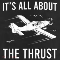 Funny Pilot It's All About The Thrust Airplane Pilot Trucker Hat